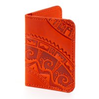 Обкладинка для ID картки "Півкола", червона