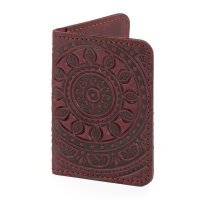 Обкладинка для ID картки "Сонечко", бордо