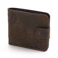 Гаманець малий "Гуцульський візерунок", темно-коричневий