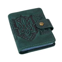 Візитниця "Тризуб - геометрія", бірюза