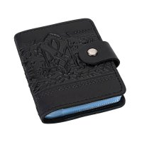 Візитниця "Тризуб - калина", чорний