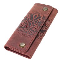 Ключниця "Тризуб - калина", бордовий