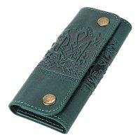 Ключниця "Тризуб - калина", темно-зелений