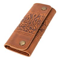 Ключниця "Тризуб - калина", коричневий