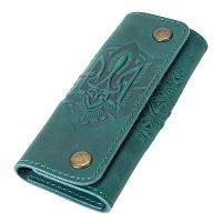 Ключниця "Тризуб - геометрія", бірюзовий