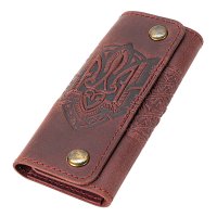 Ключниця "Тризуб - геометрія", бордовий