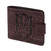 Гаманець "Тризуб - геометрія", бордовий