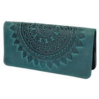 Гаманець довгий "Сонечко", бірюзовий