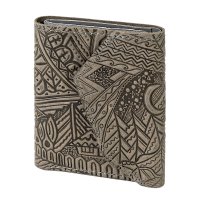 Гаманець шкіряний міні "Карпати", сірий