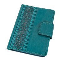 Обкладинка для документів "Вишивка", бірюзовий