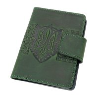 Обкладинка для документів "Тризуб", зелений