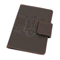 Обкладинка для документів "Тризуб", коричневий