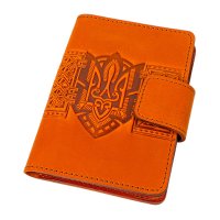 Обкладинка для документів "Тризуб", помаранчевий