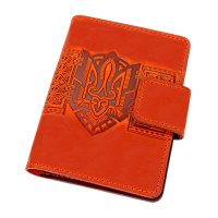 Обкладинка для документів "Тризуб", червоний