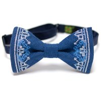 Вишитий метелик з льону - №639