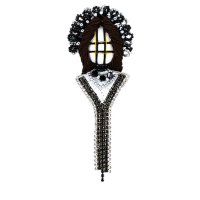 Брошка - мотанка "Чорна"