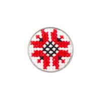 Вишита брошка – Орнамент 003