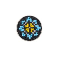 Вишита брошка – Орнамент 006