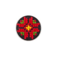 Вишита брошка – Орнамент 009