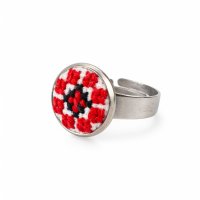 Вишита каблучка – Орнамент 001