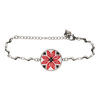 Вишитий браслет (2 см) – Орнамент 002