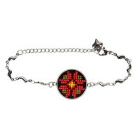 Вишитий браслет (2 см) – Орнамент 009