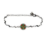 Вишитий браслет (1.2 см) – Орнамент 008