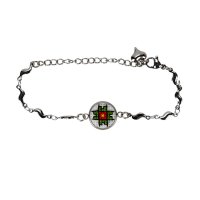 Вишитий браслет (1.2 см) – Орнамент 009