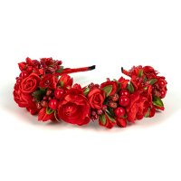 Обруч трирядний, червоний