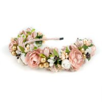 Обруч трирядний, пудровий