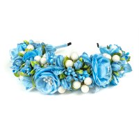 Обруч чотирирядний, блакитний