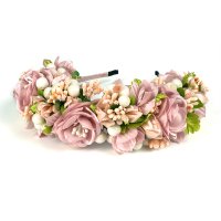 Обруч чотирирядний, пудровий