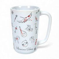 Чашка Коріння та крила Ukrainian vibes, 410 мл