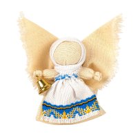 Лялька мотанка оберіг "Янголятко", блакитне