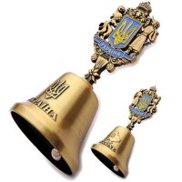Колокольчик. Герб Украины (золото)
