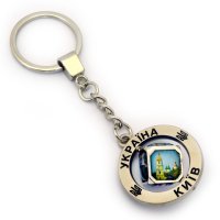 Брелок металевий - Кубик (кольоровий)