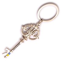 Брелок-відкривачка металевий - Ключик з гербом (світле срібло)