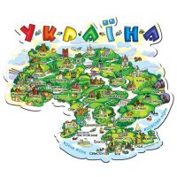 Магніт - Карта України (мультяшна)
