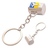 Брелок металевий – Кухоль (світле срібло)