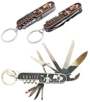 Брелок металевий – Мультитул 11 в 1 (бронза)