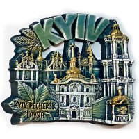 Полікерамічний магніт "Києво-Печерська лавра", патина