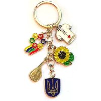 Брелок "Символи", з гербом, металевий