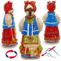 Статуетка "Мотанка-Берегиня" (блакитна)