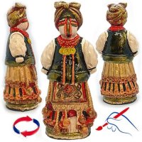 Статуетка "Мотанка-Берегиня" (зелена)