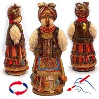Статуетка "Мотанка-Берегиня" (коричнева)