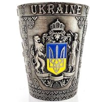 Герб України (срібло). Рюмка (конусна) 48х60мм. Металева