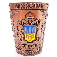 Герб України (бронза). Рюмка (конусна) 48х60мм. Металева