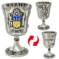 Козак та герб (срібло). Рюмка (на ніжці) 47х80мм. Металева
