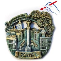 Полікерамічний магніт "Майдан Незалежності" бароко, патина
