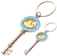 Брелок металевий – Києво-Печерська Лавра (ключ блакитний, крутяшка)